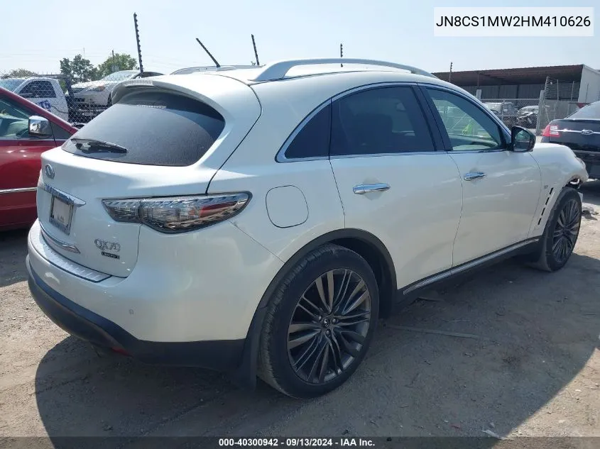 JN8CS1MW2HM410626 2017 Infiniti Qx70