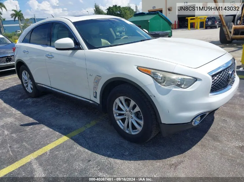 2017 Infiniti Qx70 VIN: JN8CS1MU9HM143032 Lot: 40367481