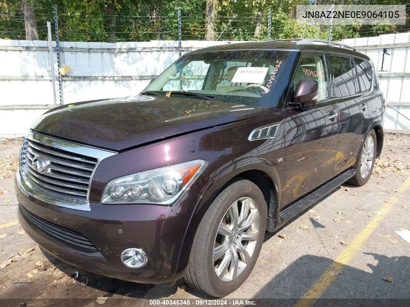 2014 Infiniti Qx80 VIN: JN8AZ2NE0E9064105 Lot: 40345345