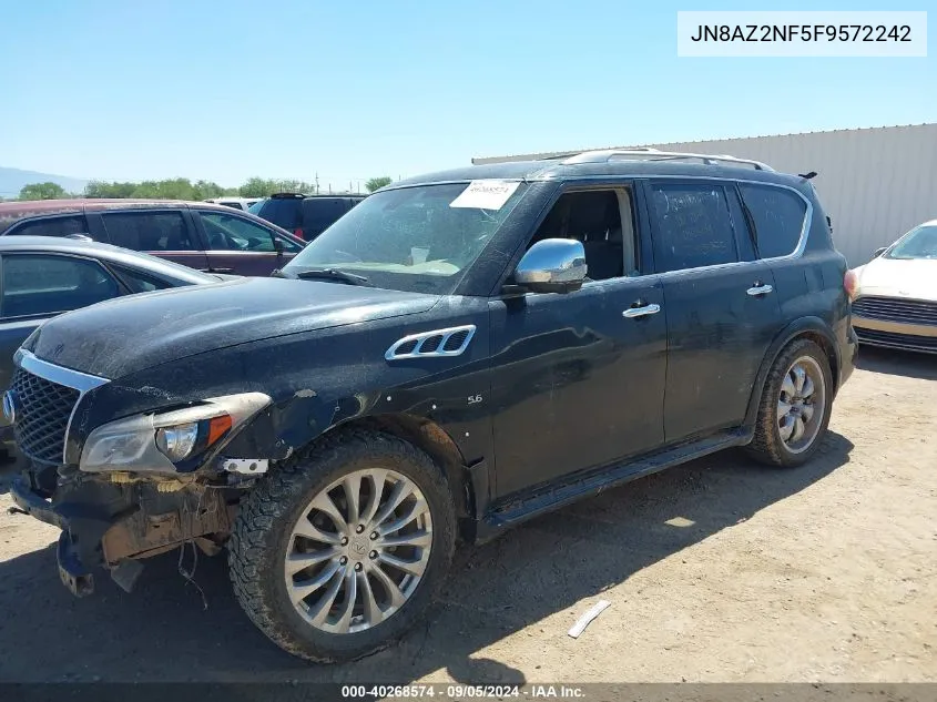 2015 Infiniti Qx80 VIN: JN8AZ2NF5F9572242 Lot: 40268574