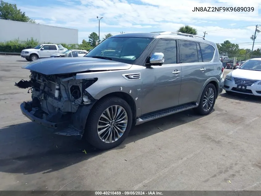 2019 Infiniti Qx80 Luxe VIN: JN8AZ2NF9K9689039 Lot: 40210459