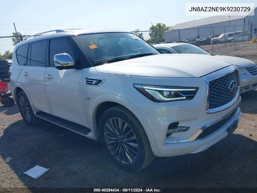 2019 Infiniti Qx80 Luxe VIN: JN8AZ2NE9K9230729 Lot: 40294434