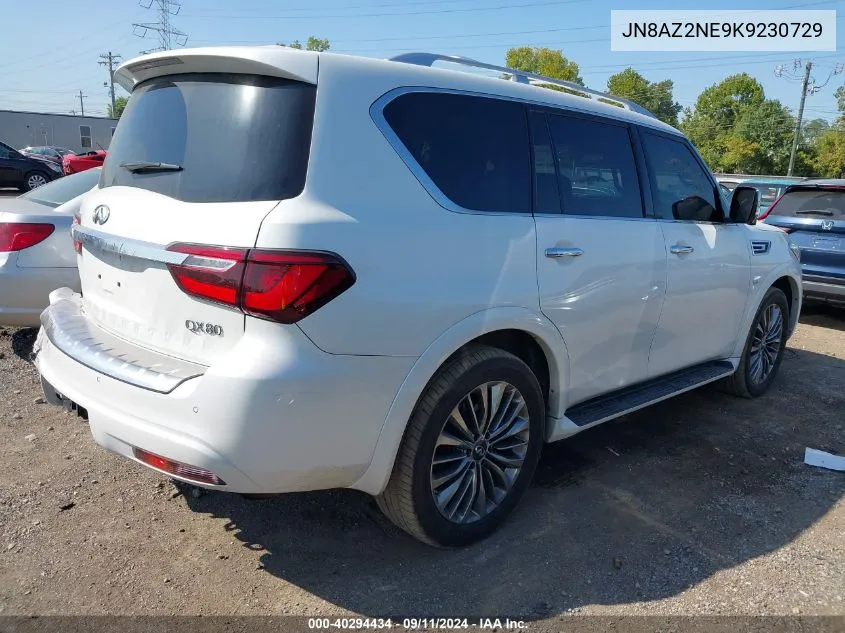 2019 Infiniti Qx80 Luxe VIN: JN8AZ2NE9K9230729 Lot: 40294434