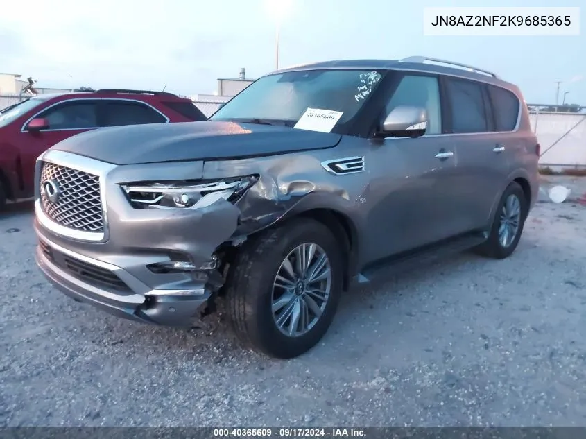 2019 Infiniti Qx80 Luxe VIN: JN8AZ2NF2K9685365 Lot: 40365609