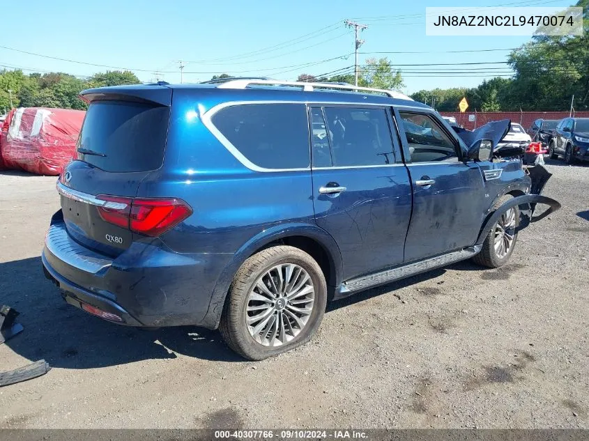 2020 Infiniti Qx80 Luxe Awd VIN: JN8AZ2NC2L9470074 Lot: 40307766