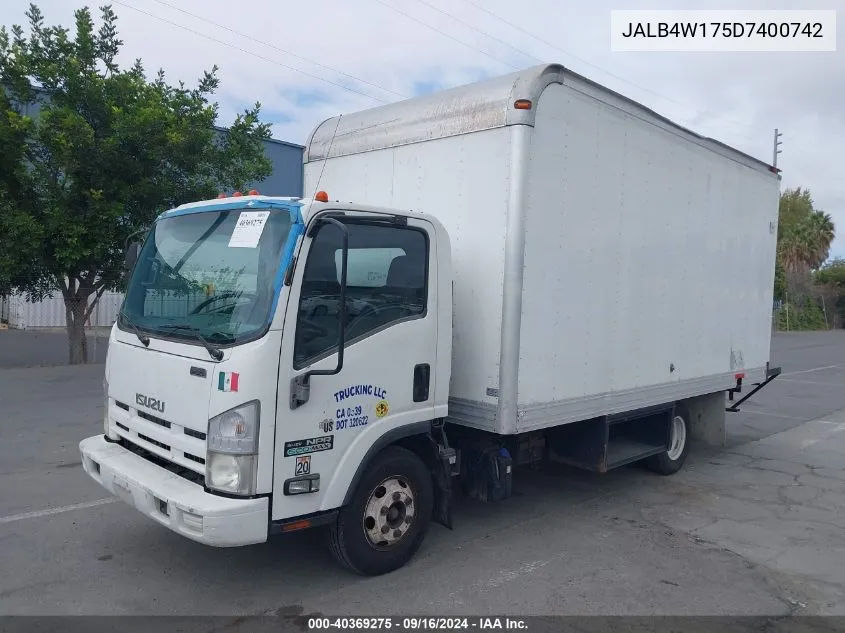 2013 Isuzu Npr Dsl Reg At Eco-Max VIN: JALB4W175D7400742 Lot: 40369275