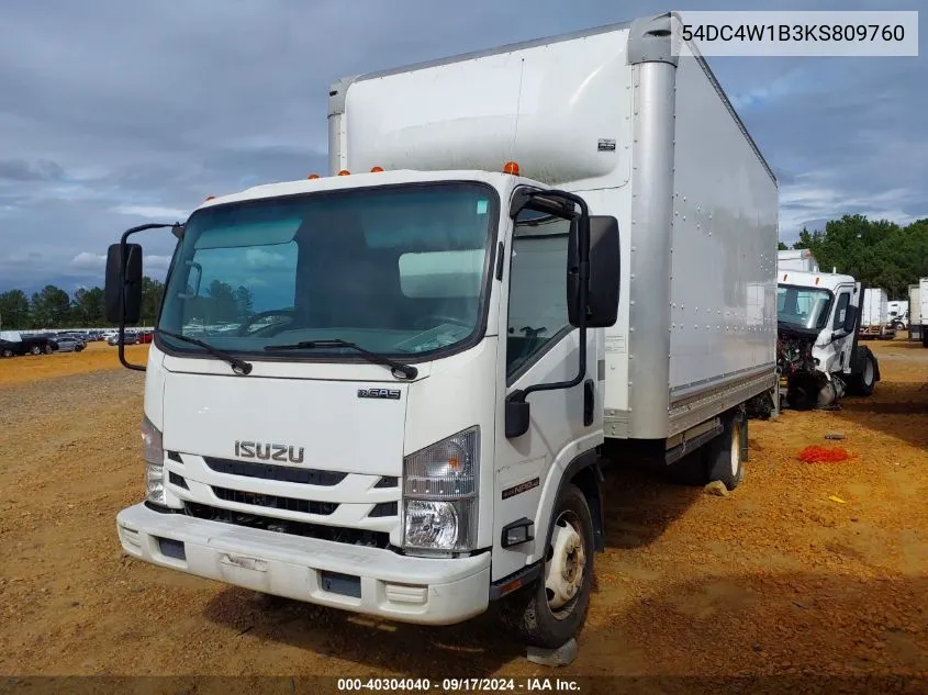 2019 Isuzu Npr Hd VIN: 54DC4W1B3KS809760 Lot: 40304040