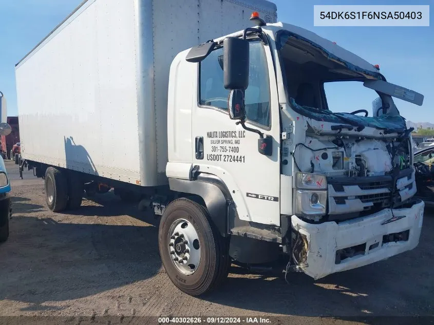 2022 Isuzu Ftr VIN: 54DK6S1F6NSA50403 Lot: 40302626