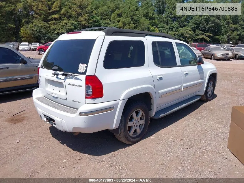 2004 Isuzu Ascender S VIN: 4NUET16P546700885 Lot: 40177803