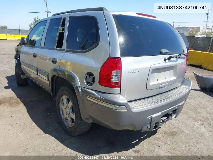 2004 Isuzu Ascender S VIN: 4NUDS13S742100741 Lot: 40252447