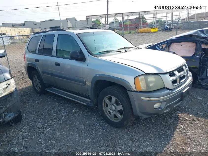 2006 Isuzu Ascender S VIN: 4NUDS13S862700655 Lot: 39936129