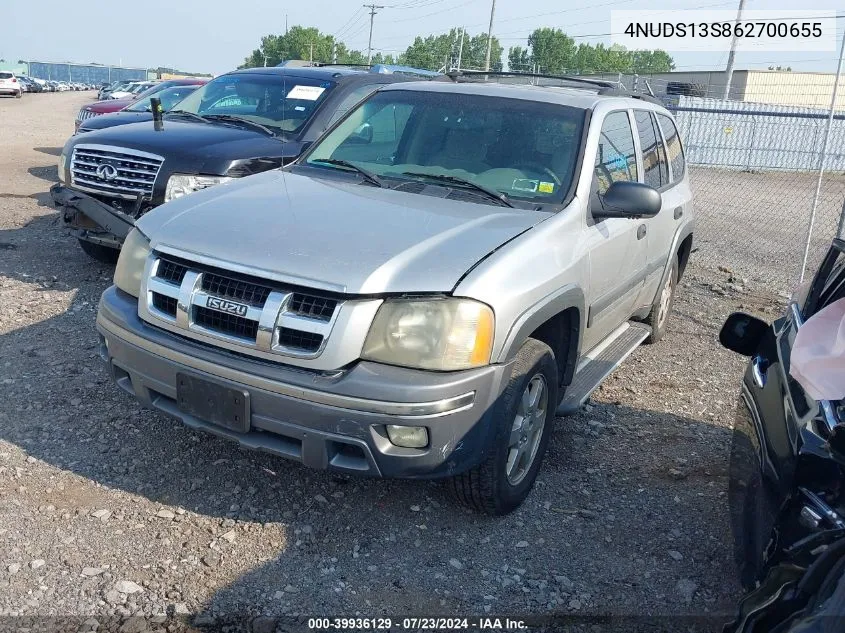 2006 Isuzu Ascender S VIN: 4NUDS13S862700655 Lot: 39936129