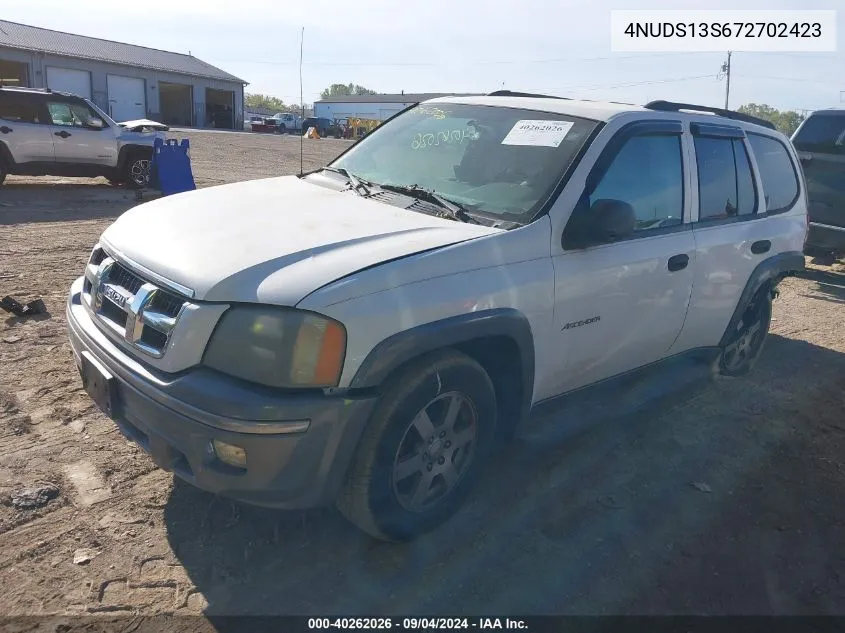 2007 Isuzu Ascender S/Ls/Limited VIN: 4NUDS13S672702423 Lot: 40262026