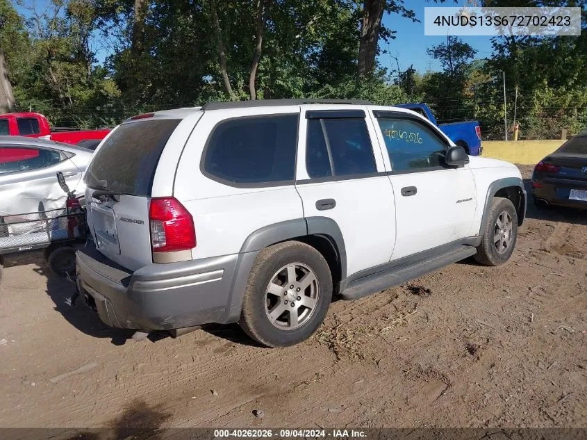 4NUDS13S672702423 2007 Isuzu Ascender S/Ls/Limited