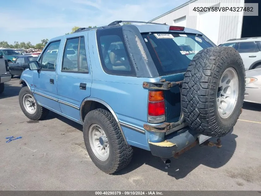 1993 Isuzu Rodeo S/Ls VIN: 4S2CY58V8P4327482 Lot: 40290379