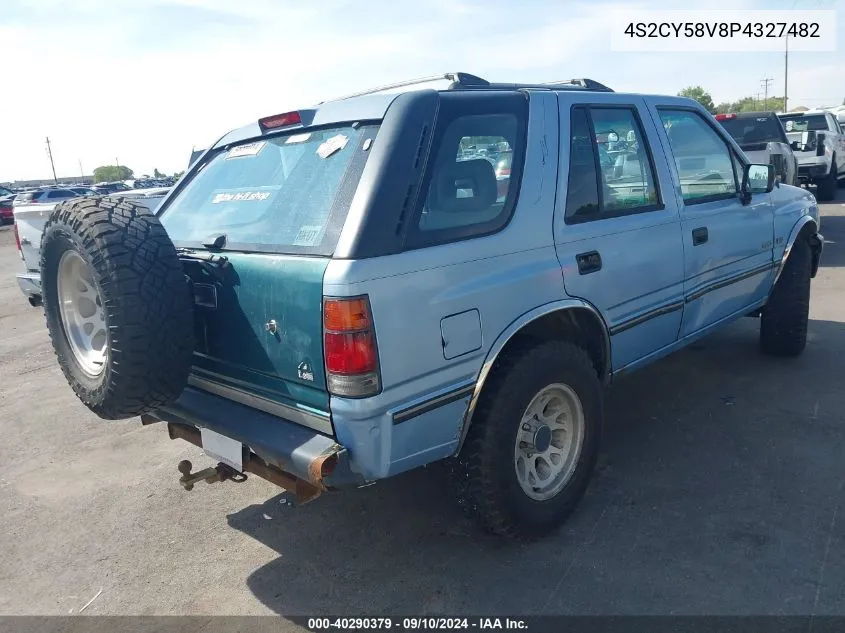 1993 Isuzu Rodeo S/Ls VIN: 4S2CY58V8P4327482 Lot: 40290379