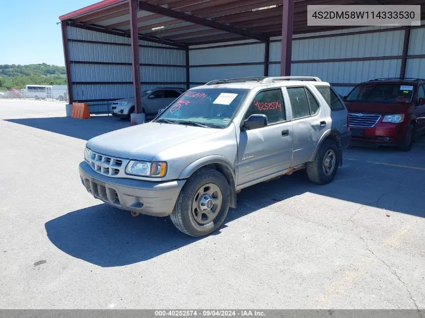 2001 Isuzu Rodeo Ls 3.2L/Ls 3.2L V6/Lse 3.2L V6/S/S 3.2L V6 VIN: 4S2DM58W114333530 Lot: 40252574