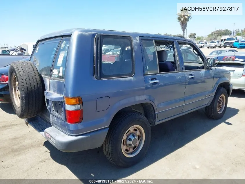 1994 Isuzu Trooper S VIN: JACDH58V0R7927817 Lot: 40195131