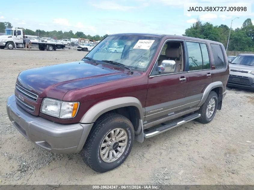 2002 Isuzu Trooper VIN: JACDJ58X727J09898 Lot: 40358814