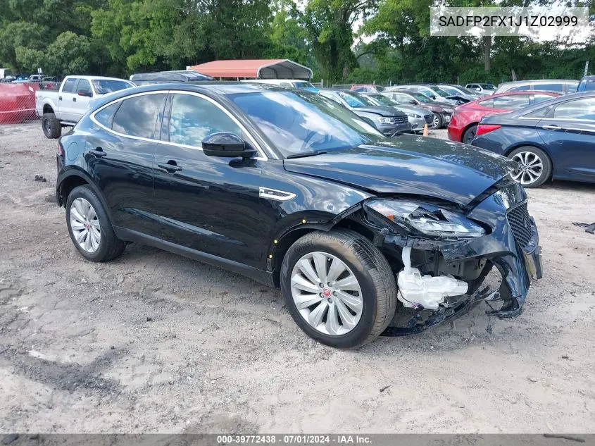 SADFP2FX1J1Z02999 2018 Jaguar E-Pace Se