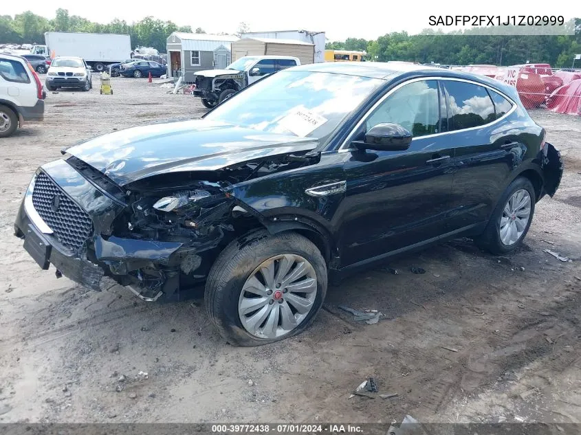 SADFP2FX1J1Z02999 2018 Jaguar E-Pace Se