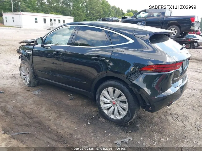 SADFP2FX1J1Z02999 2018 Jaguar E-Pace Se