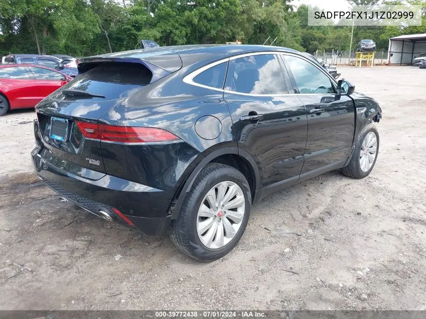 2018 Jaguar E-Pace Se VIN: SADFP2FX1J1Z02999 Lot: 39772438