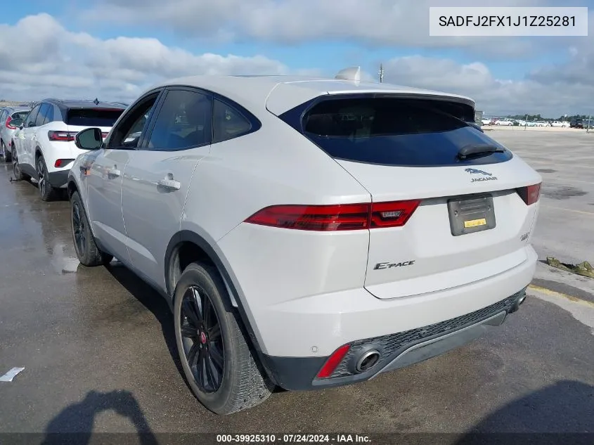 2018 Jaguar E-Pace R-Dynamic S/S VIN: SADFJ2FX1J1Z25281 Lot: 39925310