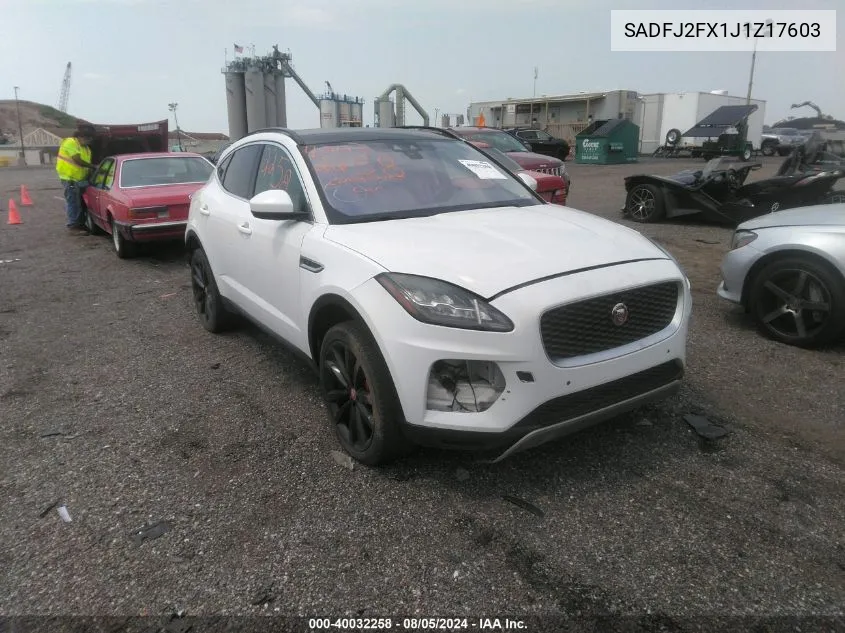 SADFJ2FX1J1Z17603 2018 Jaguar E-Pace R-Dynamic S/S