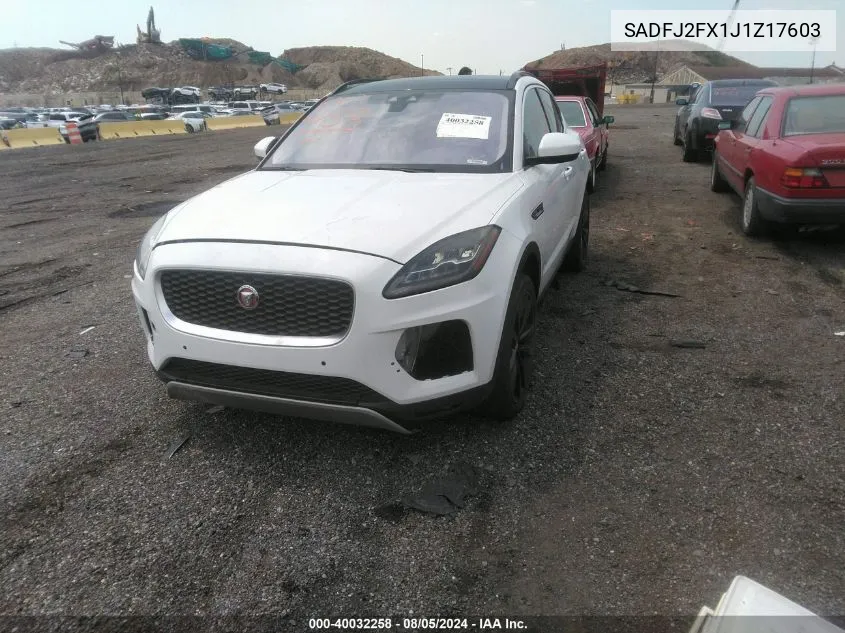 SADFJ2FX1J1Z17603 2018 Jaguar E-Pace R-Dynamic S/S