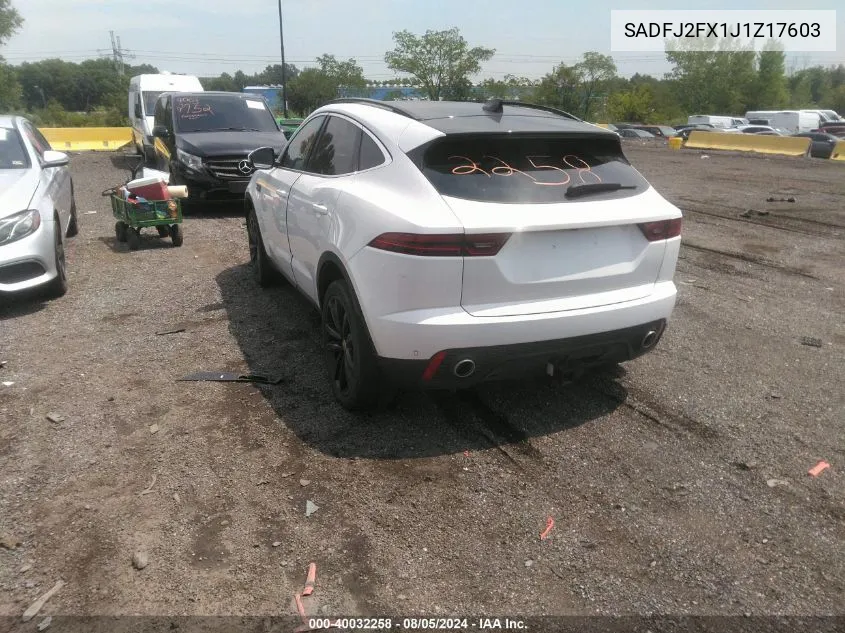 SADFJ2FX1J1Z17603 2018 Jaguar E-Pace R-Dynamic S/S