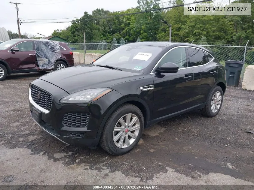 2018 Jaguar E-Pace R-Dynamic S/S VIN: SADFJ2FX2J1Z31977 Lot: 40034251