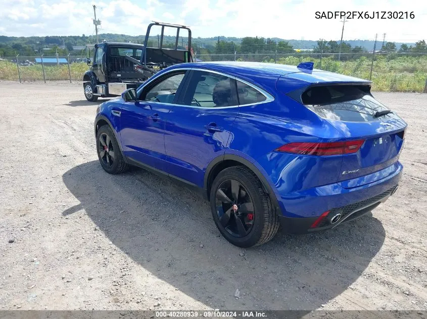 SADFP2FX6J1Z30216 2018 Jaguar E-Pace Se