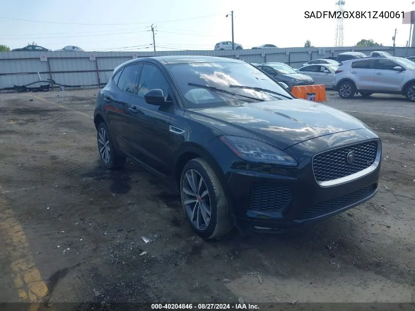 SADFM2GX8K1Z40061 2019 Jaguar E-Pace R-Dynamic Hse