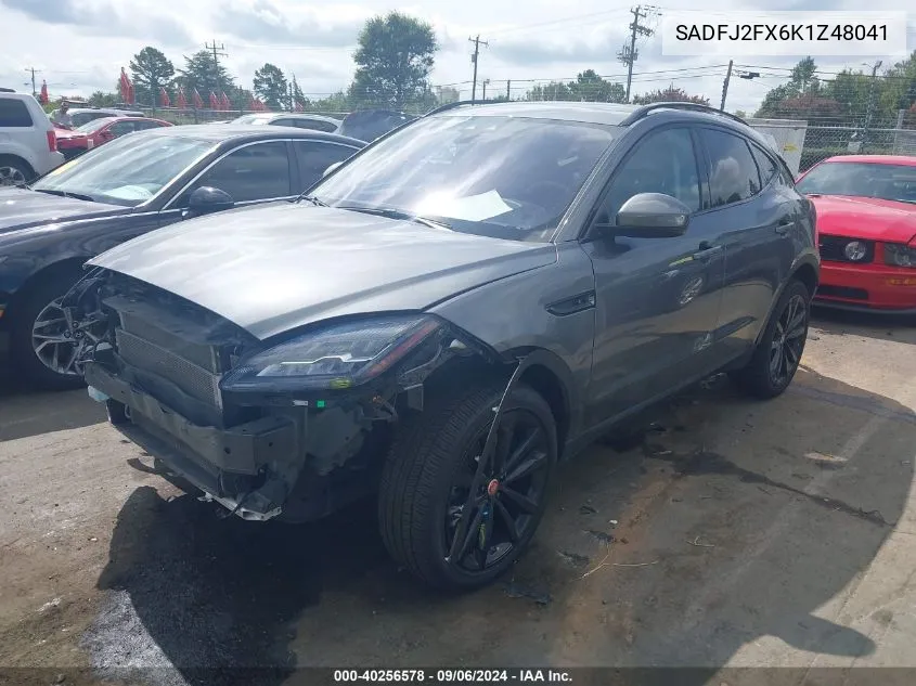 2019 Jaguar E-Pace S VIN: SADFJ2FX6K1Z48041 Lot: 40256578