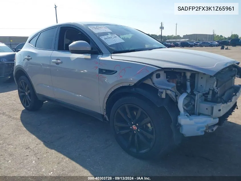 SADFP2FX3K1Z65961 2019 Jaguar E-Pace Se