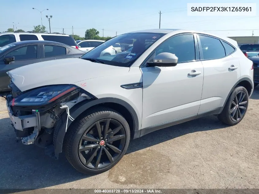 2019 Jaguar E-Pace Se VIN: SADFP2FX3K1Z65961 Lot: 40303728