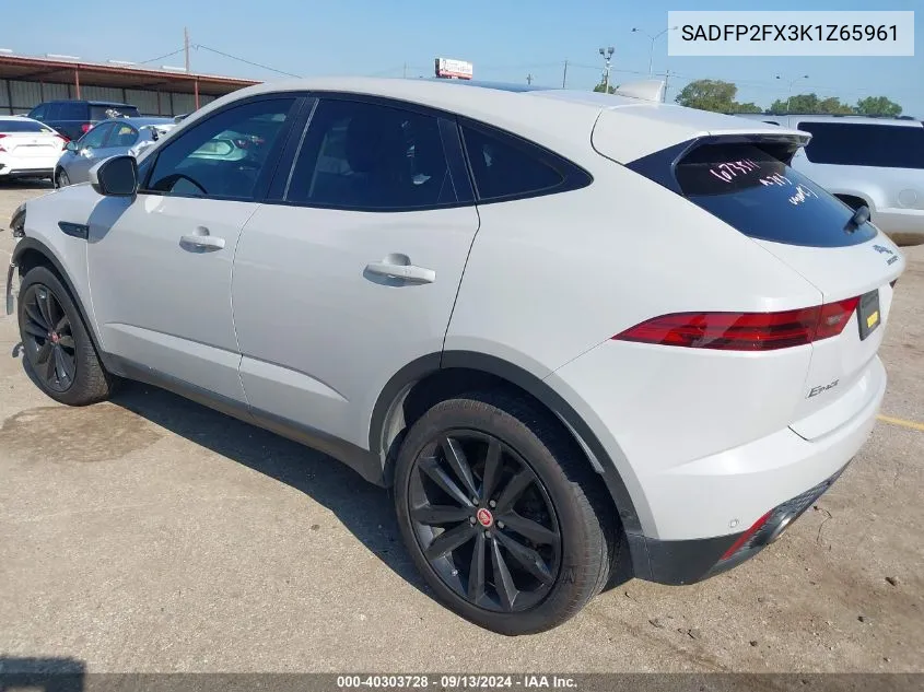 SADFP2FX3K1Z65961 2019 Jaguar E-Pace Se