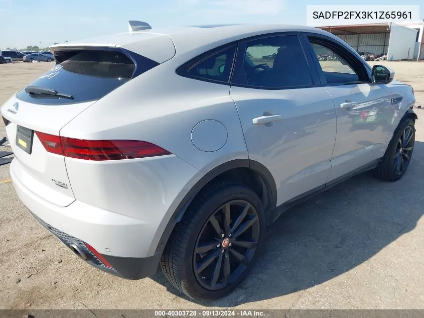 SADFP2FX3K1Z65961 2019 Jaguar E-Pace Se