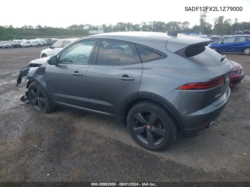 2020 Jaguar E-Pace Checkered Flag Edition P250 Awd Automatic VIN: SADF12FX2L1Z79000 Lot: 39992850