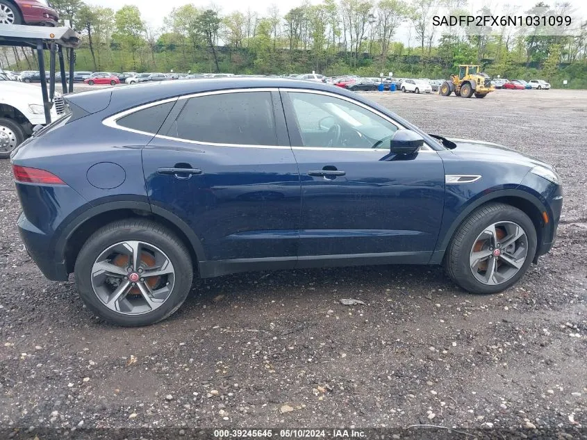 SADFP2FX6N1031099 2022 Jaguar E-Pace Se P250 Awd Automatic