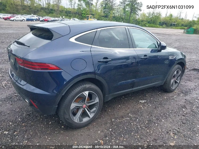 SADFP2FX6N1031099 2022 Jaguar E-Pace Se P250 Awd Automatic