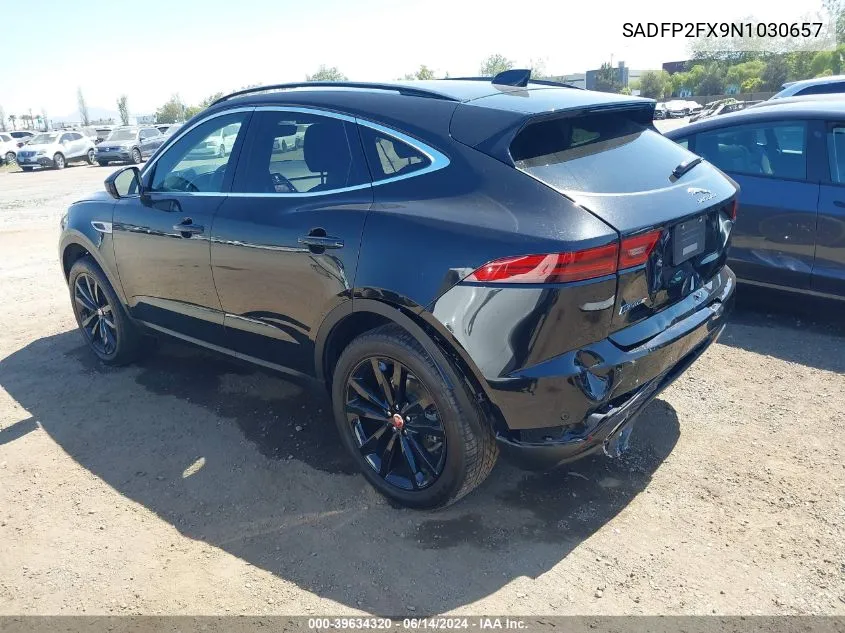 SADFP2FX9N1030657 2022 Jaguar E-Pace Se P250 Awd Automatic