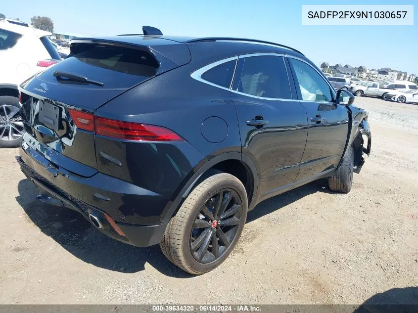 2022 Jaguar E-Pace Se P250 Awd Automatic VIN: SADFP2FX9N1030657 Lot: 39634320