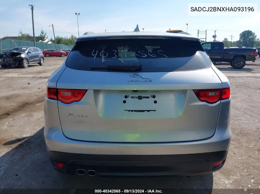 2017 Jaguar F-Pace Premium VIN: SADCJ2BNXHA093196 Lot: 40342565