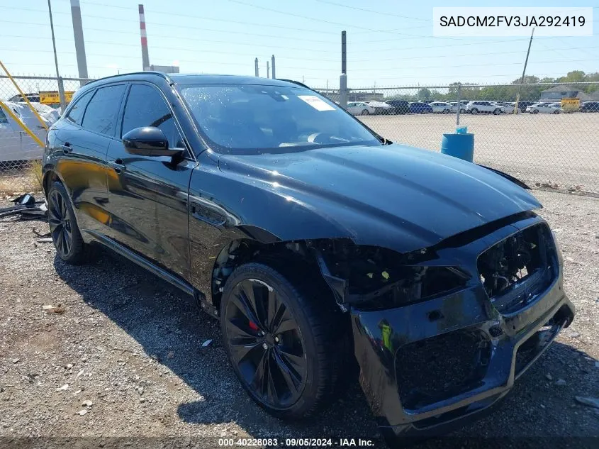 SADCM2FV3JA292419 2018 Jaguar F-Pace S