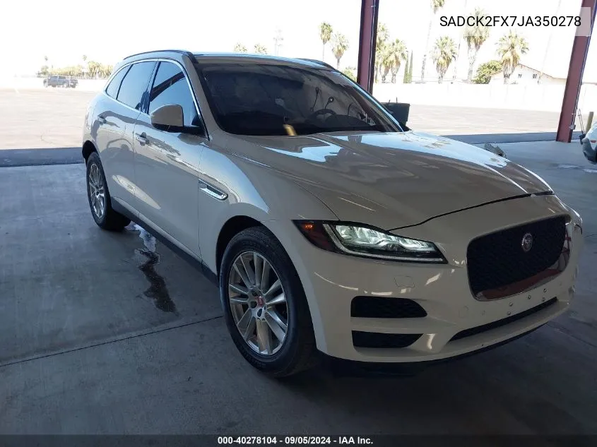 SADCK2FX7JA350278 2018 Jaguar F-Pace 25T Prestige