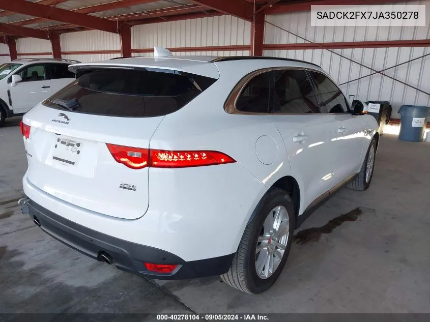 SADCK2FX7JA350278 2018 Jaguar F-Pace 25T Prestige