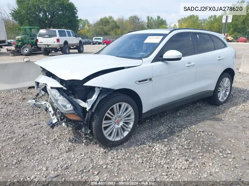 SADCJ2FX0JA278620 2018 Jaguar F-Pace 25T Premium