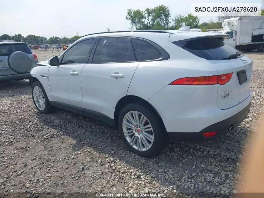 SADCJ2FX0JA278620 2018 Jaguar F-Pace 25T Premium